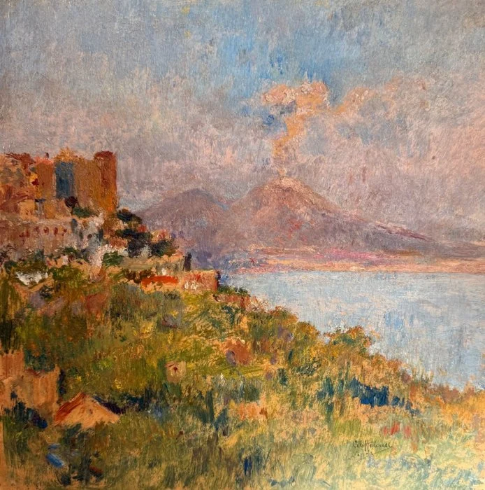 Celeste Cacace (1872 - 1949) - Il Vesuvio - NO RESERVE