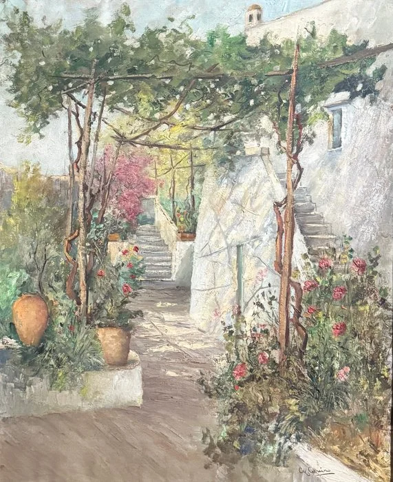Giuseppe Casciaro (1863 - 1941), Attr. - Scorcio di paesaggio