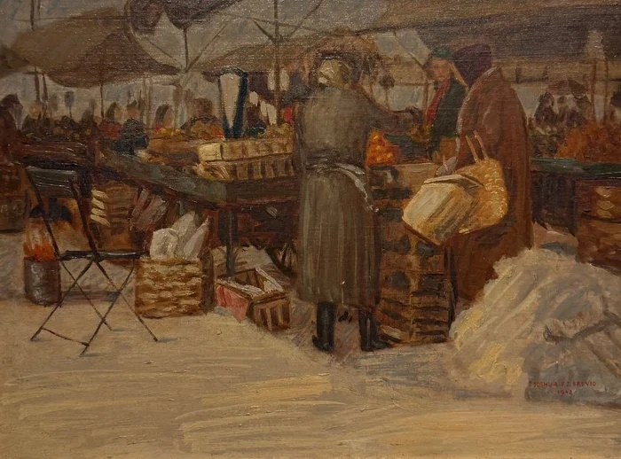 Joshua Felise Ziro Brevio (1880 - 1961) - Mercato Milanese