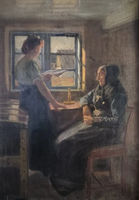 Søren Josua Christensen (1892 – 1948) - Indoor conversation