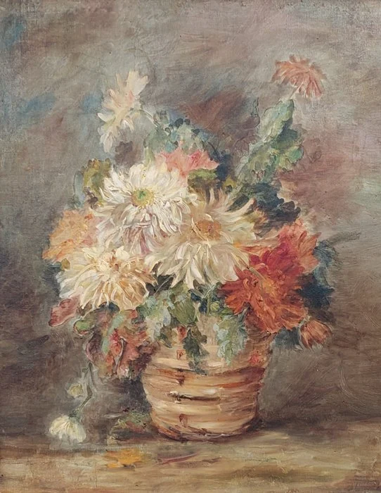 Scuola europea (XIX - XX) - Vaso di fiori