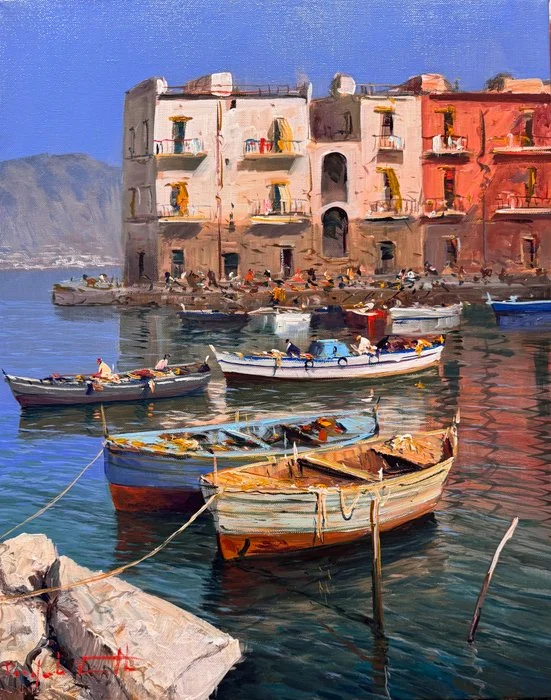Pasquale Vuotto (1958) - La darsena di Pozzuoli