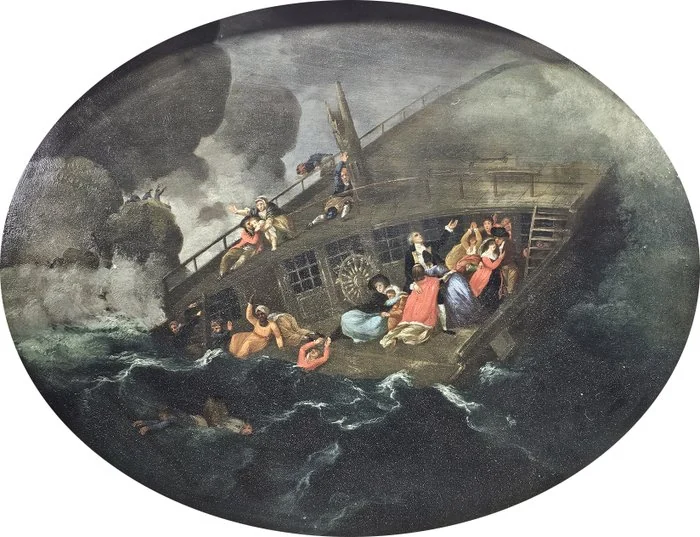 British school (XVIII) - Il naufragio