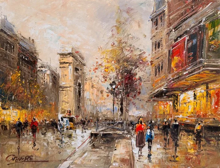 Christof Vevers (1962) - Paris - Porte Saint Martin - Animations sur les Grands Boulevards