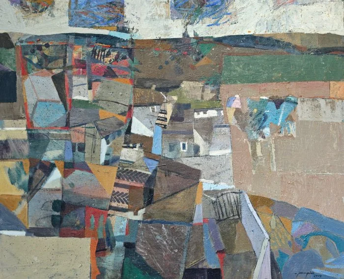 Juanma Pérez (1970) - Paysage au ciel blanc