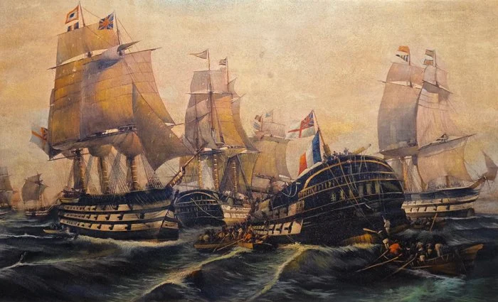 Scuola europea (XX), da Constantinos Volanakis - Grande battaglia navale - XL FORMAT