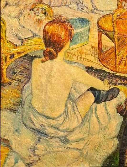 Scuola europea (XX), Da Henri de Toulouse - Lautrec - La toilette