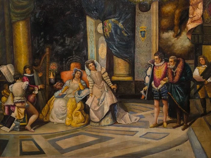 Scuola italiana (XX), da Cesare Augusto Detti - Galileo alla corte di Isabella - XL FORMAT