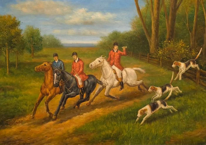 British school (XX) - Battuta di caccia alla volpe
