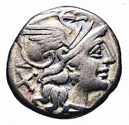 Roman Republic. L. Saufeius, 152 BC. Denarius Rome ()