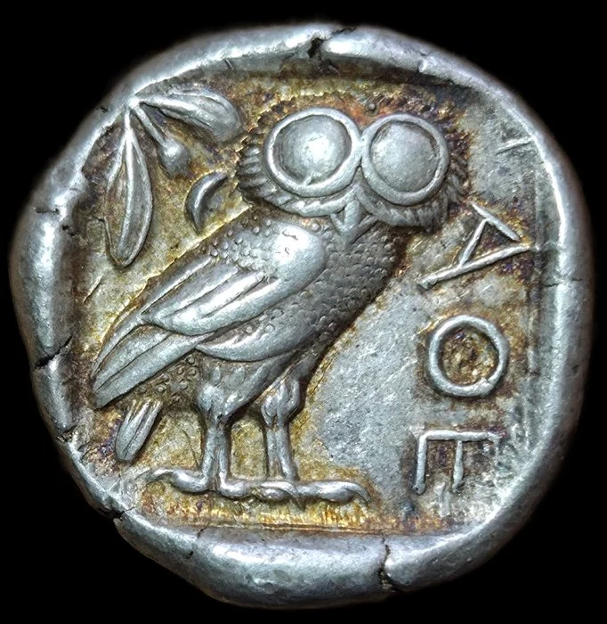 Attica, Athens Tetradrachm Circa 454 - 404 BC, Owl