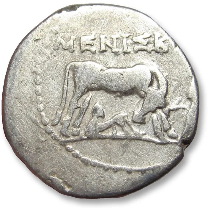 Illyria, Dyrrhachium Drachm - struck under MENISKOS and LYKISKOS magistrates - circa 230 - 50 B.C. ()