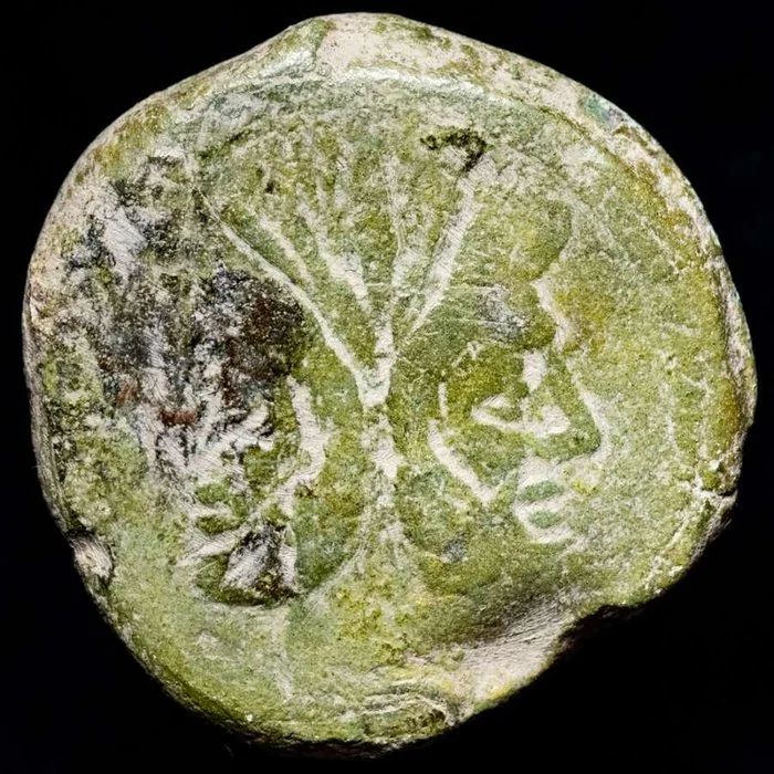 Roman Republic. Anonymous. As minted in Rome around 189 - 180 B.C. Victory and spearhead series. ()