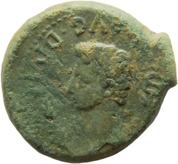 Roman Empire (Provincial). Augustus (27 BC - AD 14). As Minted in Lucus Augusti, Lugo. Front shield with marked trim