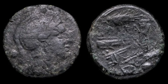 Roman Republic. Anónimo. Uncia 215/212 b.C. ()