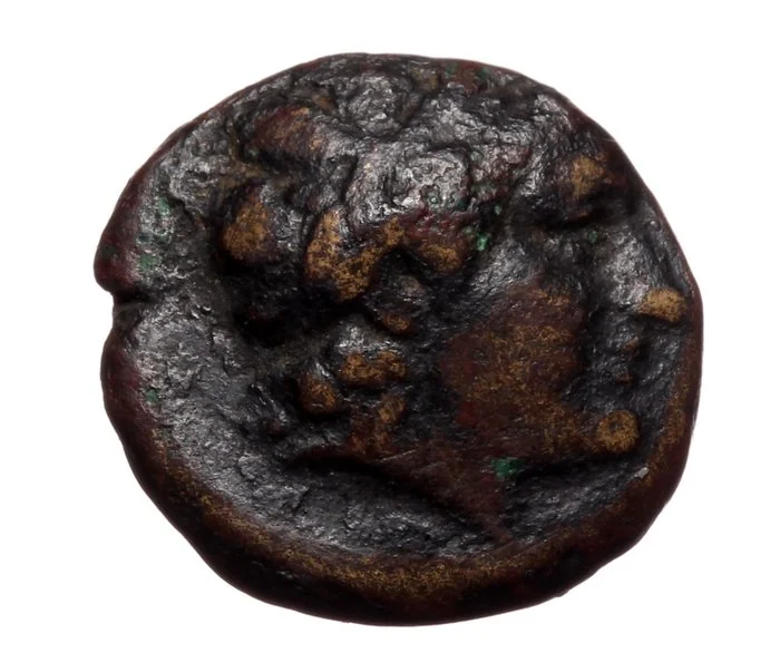 Seleucid Kingdom. Antiochus II Theos (261 - 246 BC). Head of Apollo + tripod ()