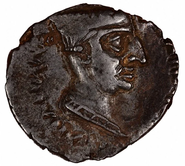 . Western Kshatrapas Nahapana. AR Drachm 1st century AD (Zonder minimumprijs)