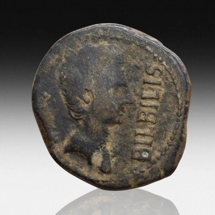 Celtiberian. Bilbilis. Unit. 30 - 20 BC. Calatayud (Zaragoza). (Abh - 271). (Acip - 1580). 30 - 20 BC ()