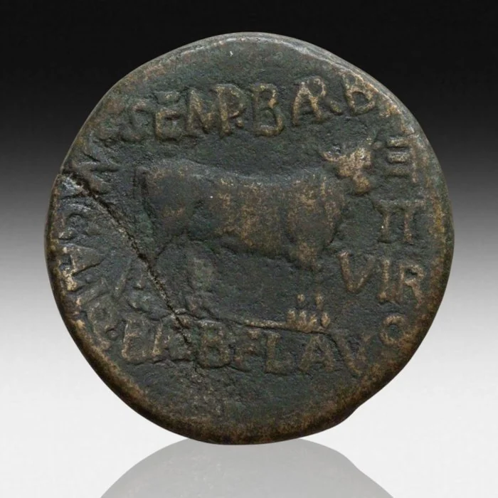 Celtiberian. Calagurris. Augustus period. Unit. 27 BC - 14 AD. Calahorra (La Rioja). ()