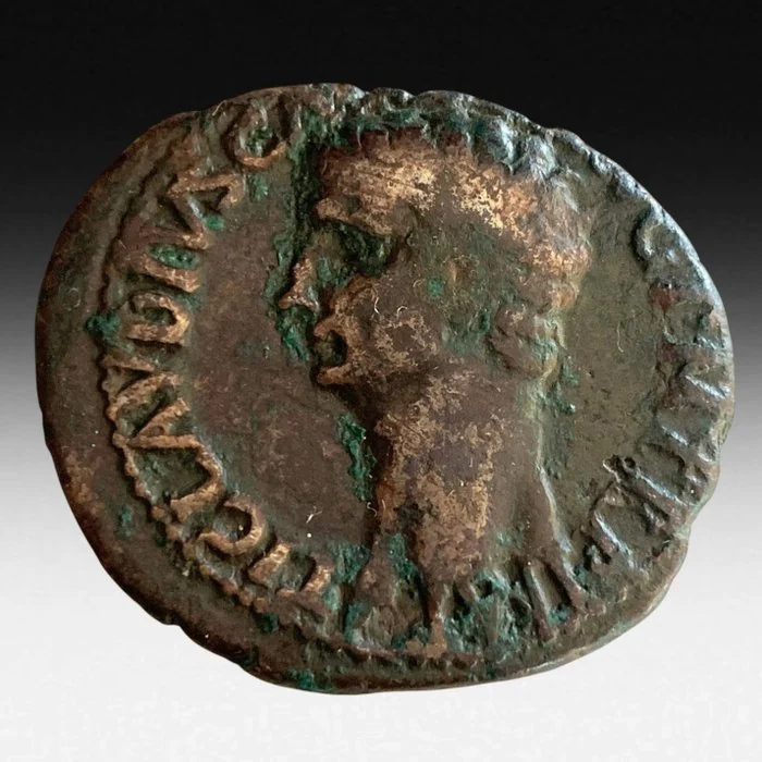 Roman Empire. Claudius (AD 41 - 54). As ()