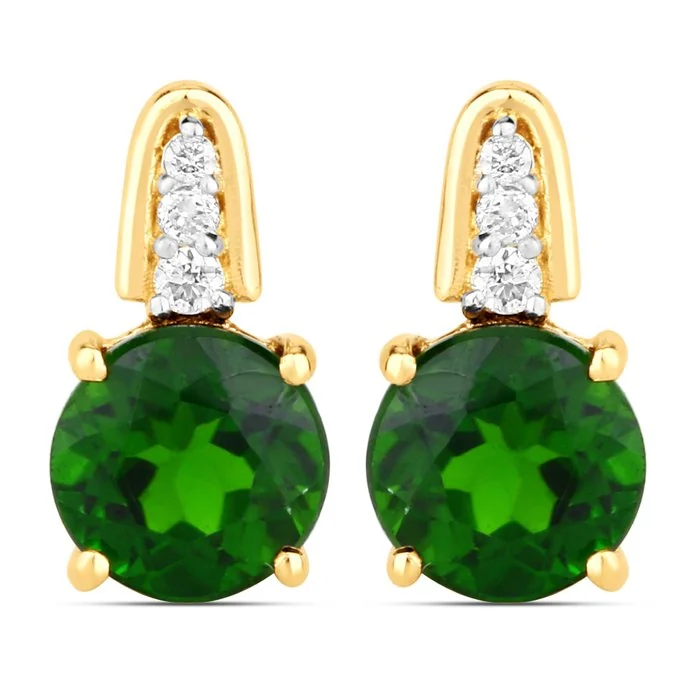 Earrings - 14 kt. Yellow gold - 0.92ct. tw. - Diamond - Certified Gold Jewelry