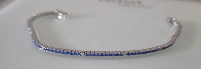 Tennis bracelet - 18 kt. White gold - 1.99ct. tw. Diamond (Natural) - Diamond