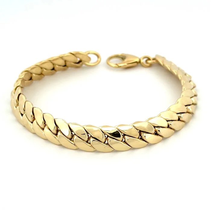 Bracelet - 18 kt. Yellow gold - Cuban Link