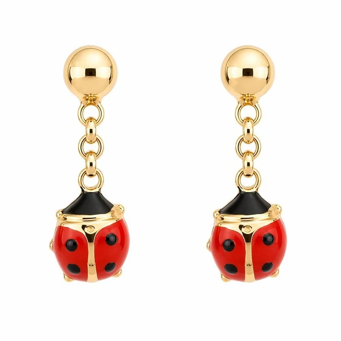 Earrings - 18 kt. Yellow gold - Made in Italy - Handmade