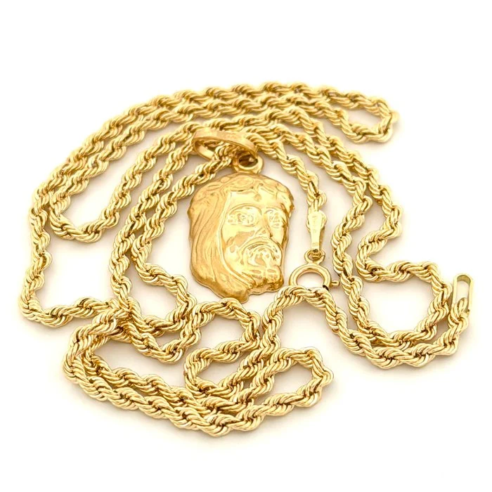 Necklace - 18 kt. Yellow gold - Christ