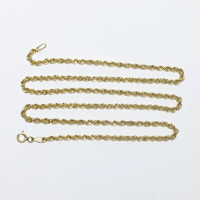 Necklace - 18 kt. Yellow gold - Corda - Made in Italy