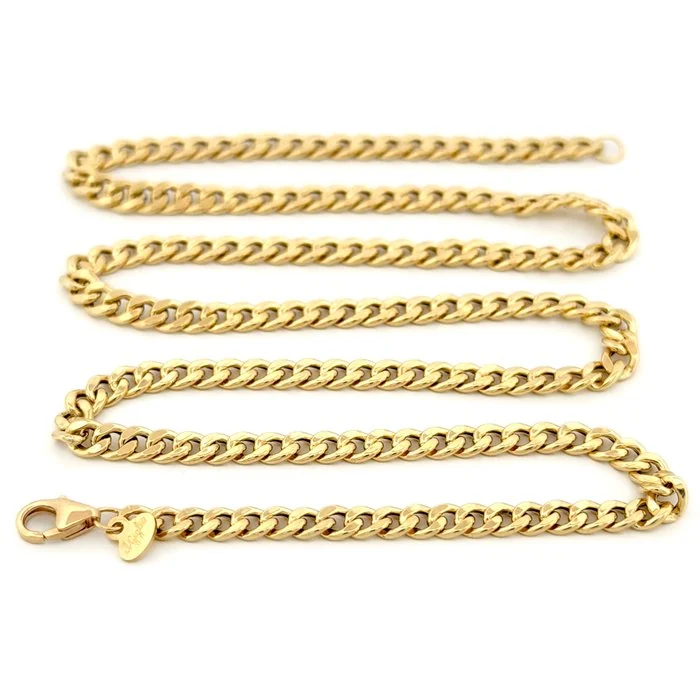Necklace - 18 kt. Yellow gold - Cuban Link - 50 cm