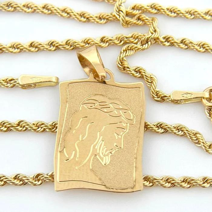 Necklace - 18 kt. Yellow gold - Christ