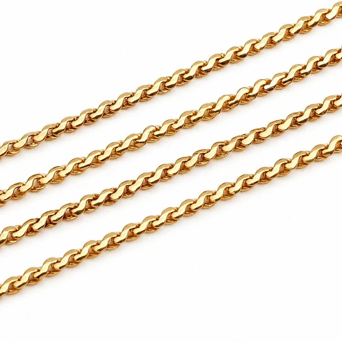 UnoAErre - Necklace - 18 kt. Yellow gold - Made in Italy - Handmade