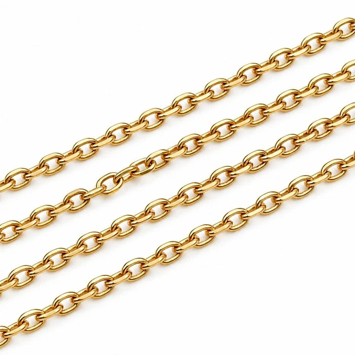 Necklace - 18 kt. Yellow gold - Made in Italy - Handmade