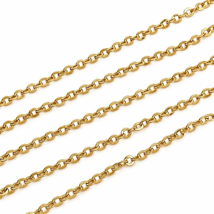 Necklace - 18 kt. Yellow gold - Made in Italy - Handmade