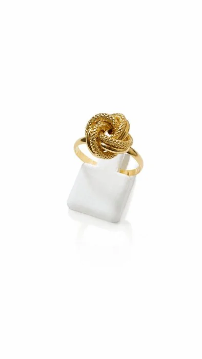 Ring - 18 kt. Yellow gold - Knot Ring size 13, 1.9 g