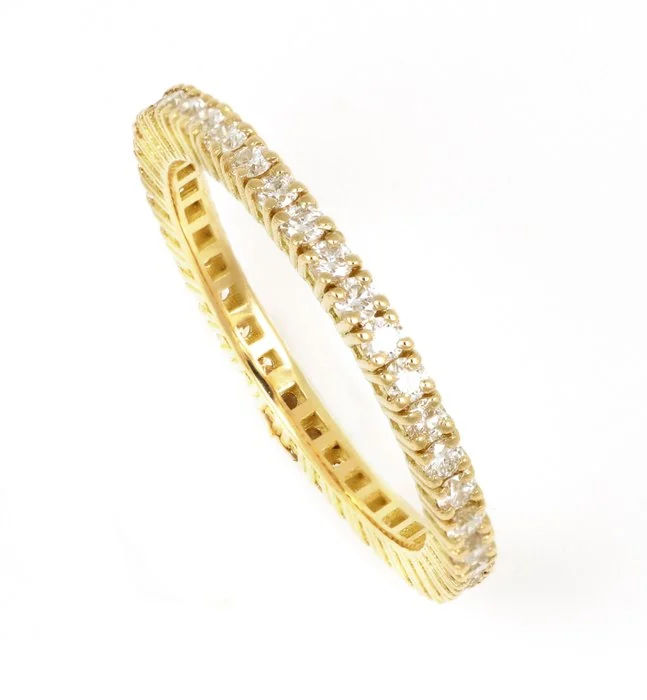 Ring - 18 kt. Yellow gold - 0.85ct. tw. Diamond (Natural)