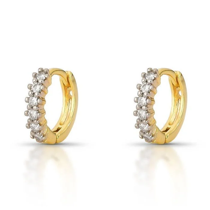 Earrings - 14 kt. Yellow gold - 0.24ct. tw. Diamond (Natural) - 803022