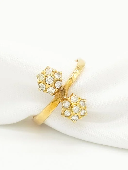 Ring - 18 kt. Yellow gold Diamond (Natural)