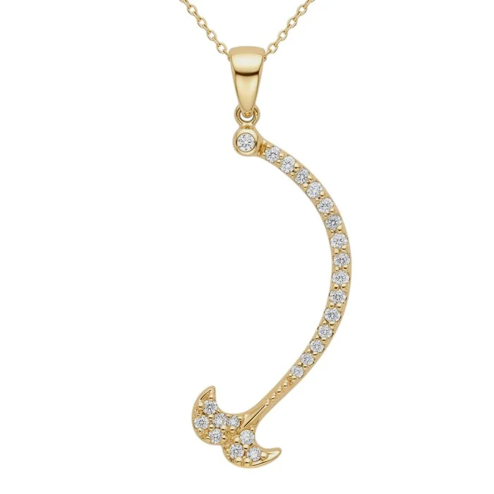 Necklace - 14 kt. Yellow gold - 0.24ct. tw. Diamond (Natural)