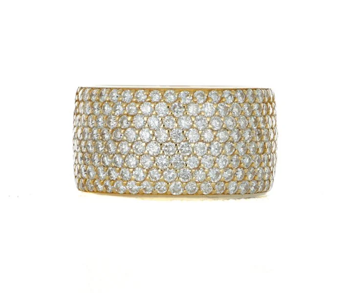 Ring - 18 kt. Yellow gold - 2.88ct. tw. Diamond (Natural)