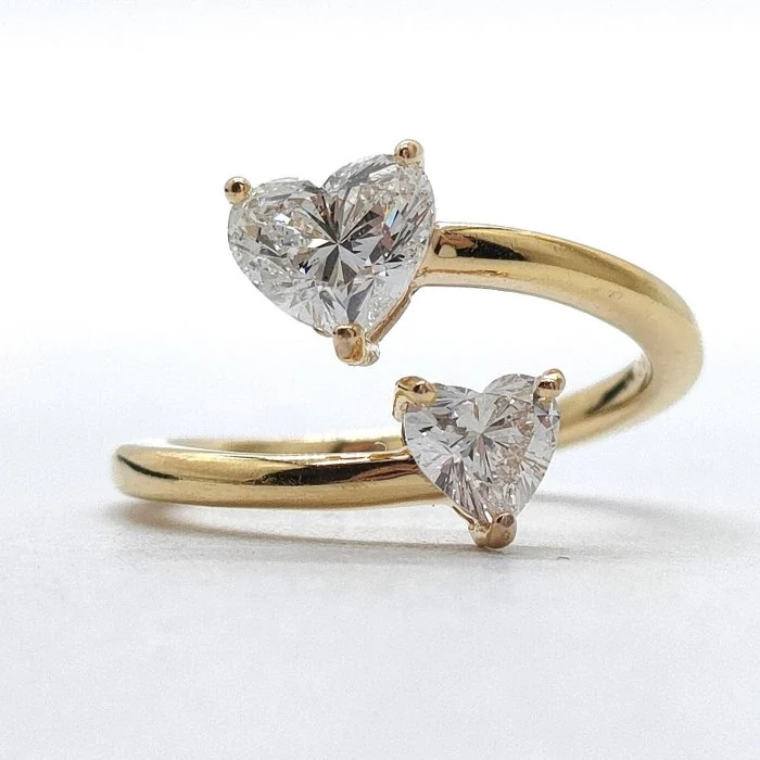 Ring - 18 kt. Yellow gold Diamond (Natural) - Diamond