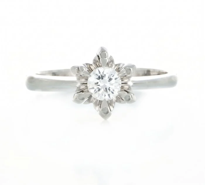 Ring - 18 kt. White gold - 0.25ct. tw. Diamond (Natural)