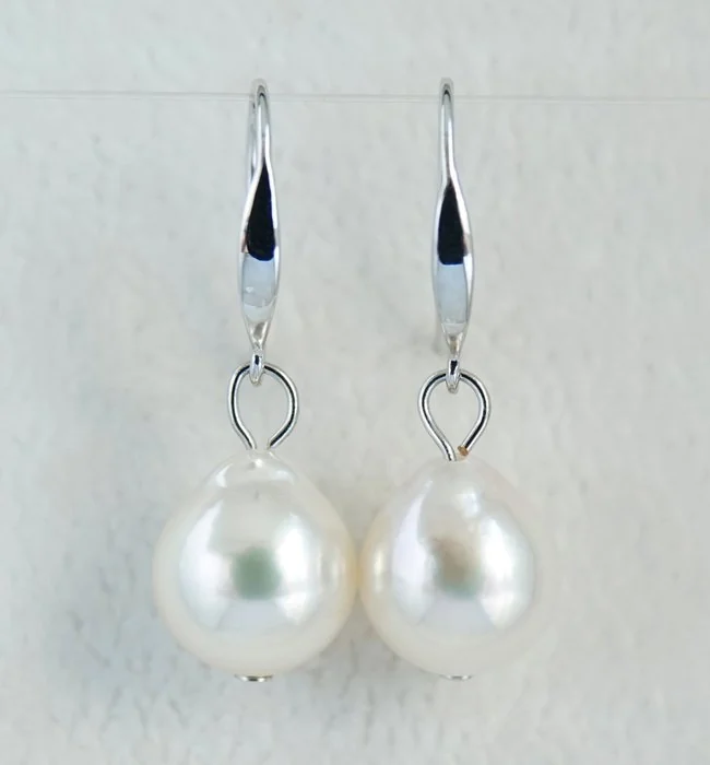 Earrings - 18 kt. White gold Pearl - Akoya, Symmetry