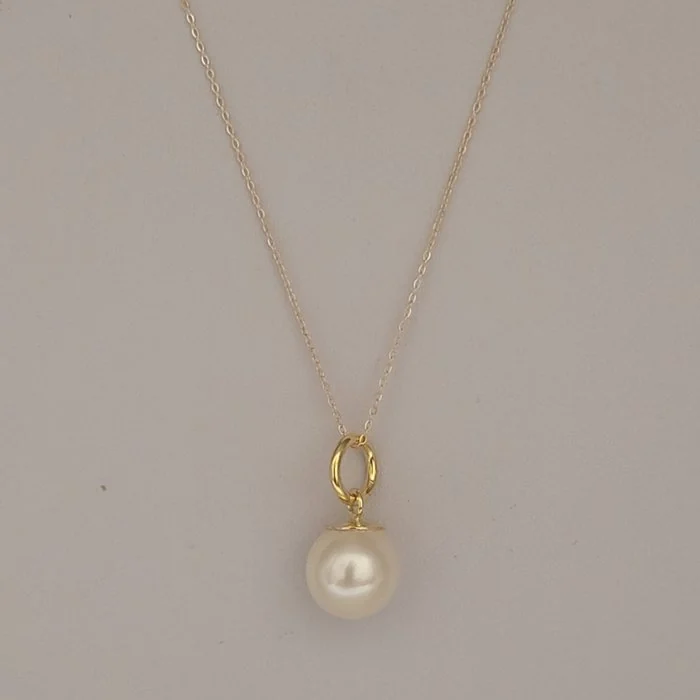 2 piece jewellery set - 18 kt. Yellow gold Pearl - Japanese Akoya Pearls