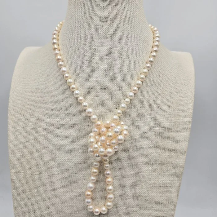 Necklace Silver Pearl - Akoya Mix 6.0 - 8.0mm