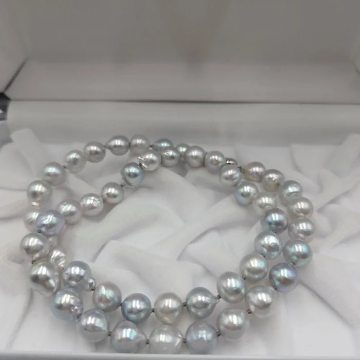 Necklace Silver Pearl - Akoya Pearl 8.5mm 18in