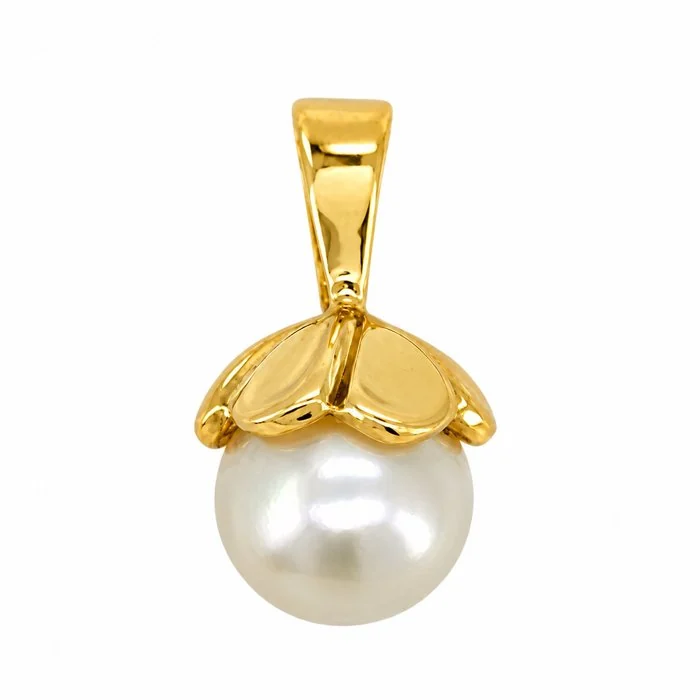 Pendant - 18 kt. Yellow gold - Pearl