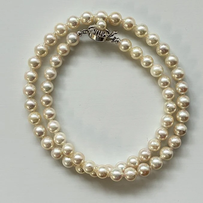 Necklace Silver Pearl - PSL｜Akoya｜6.5 - 7.0mm
