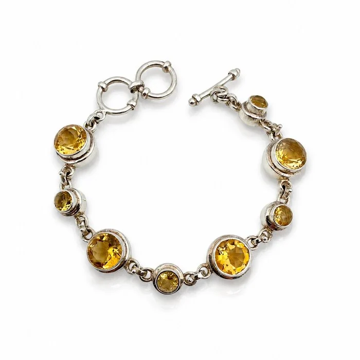 Bracelet Silver - Citrine (Certified)